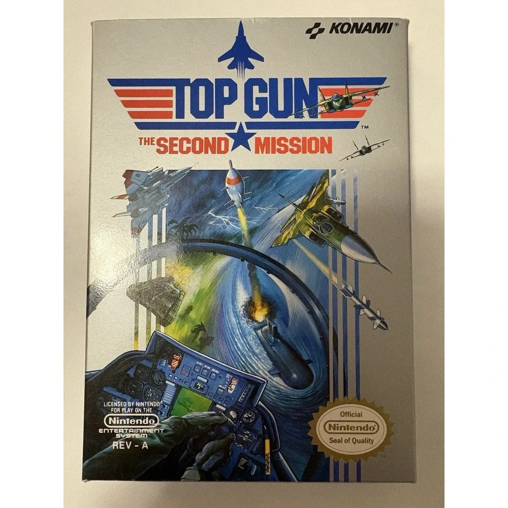 Nintendo NES Top Gun The Second Mission Konami Multiplayer Manual NTSC